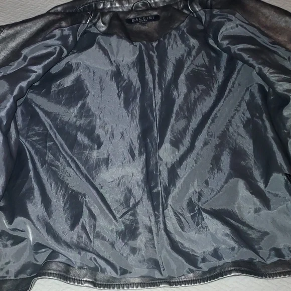 Baccini faux leather moto jacket - Picture 9 of 10
